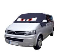 VW T5 Windscreen Cover - Windscreen Frost Protector/Van Screen Cover Winter and Frostblocker For 2003-2015 VW Transporter, Caravelle, Kombi and Shuttle by UK Custom Covers (Navy, Customised)