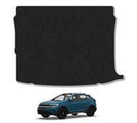 VW Taigo (2021+) Boot Liner Compatible with Mat Accessory Tailored Fit Protector Anti-Slip Durable Cusstom Fit Dog Friendly Grey Trim Binding Easy-Clean All-Weather Dirt Guard