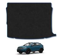 VW Taigo (2021+) Boot Liner Compatible with Mat Accessory Tailored Fit Protector Anti-Slip Durable Cusstom Fit Dog Friendly Blue Trim Binding Easy-Clean All-Weather Dirt Guard