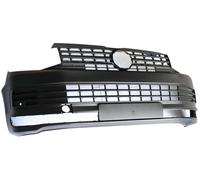 Fits Volkswagen Transporter T6 Front Bumper Black With Grille & PDC 2015-2020
