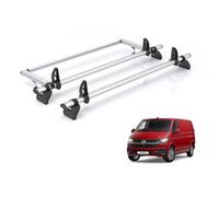 Vw Transporter Roof Rack Fits 2002-22 T5/t6 2X Bars + Roller Rhino Kammbar Fleet Only Fits Models With Rear Barn Doors