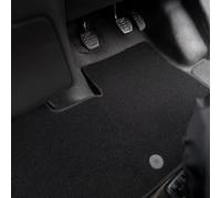 VW Transporter T5 (2003-2015) Van Mats Accessories Tailored Fit Carpet Car Floor Mats Non Slip Black Trim Compatible Accessory Anti Slip Full Coverage Durable Granulated Backing Hand-Finished Clips
