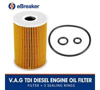 febi bilstein 108276 Oil Filter with seal rings, 1 unit