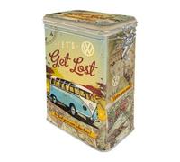 Nostalgic-Art Bulli-Let's Get Lost-VW Bus Gift Idea, Large Coffee Tin, Multicolor, 1.3 l