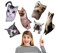 VWCSDSCS Custom Ugly Pet Pillow, Personalized Photo Pillow, Funny Meme Pet Face Pillow No White Edges,Weird Cat & Dog Shape Pillow, Gifts for Pet Lovers Friends Hilarious (Funny Pillows)