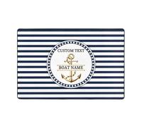 VWCSDSCS Personalized Anchor Welcome Aboard Boat Doormat Door Mat for Floor Home Kitchen,Custom Boat Nautical Anchor Floor Mats for House Front Indoor Inside Outdoor Outside Entryway Nautical Rug