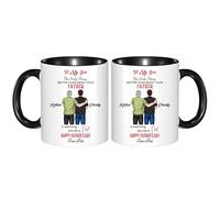 VWCSDSCS Personalized to My Son from Father Mug The Only Thing Better Than Being Your Father is Watching You Be A Dad Mug,Custom Father and Son Coffee Cup,Gifts for Father