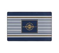 VWCSDSCS Personalized Welcome Aboard Boat Compass Doormat Door Mat for Floor Home Kitchen,Custom Boat Nautical Compass Floor Mats for House Front Indoor Inside Outdoor Outside Entryway Nautical Rug