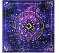 Vwejofff Purple Tarot Altar Cloth Short Plush Laser Cut Edge for Divination, Spiritual Reading, and Witchcraft Supplies - Mystical Fortune Telling Mat