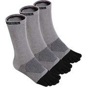 VWELL Toe Socks Cotton Athletic Running Five Finger Socks 3 Pairs,Size 7-11 - Multicoloured - Medium