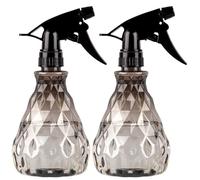 Vwoqiy 2 Pcs Empty Spray Bottles, 500ml Water Spray Bottles with Adjustable Spray Head, Refillable Trigger Sprayer Bottles, Atomizer Plant Mister Sprayer Bottles for Plants (Grey)