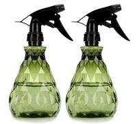 Vwoqiy 2 Pcs Empty Spray Bottles, 500ml Water Spray Bottles with Adjustable Spray Head, Refillable Trigger Sprayer Bottles, Atomizer Plant Mister Sprayer Bottles for Plants (Green)