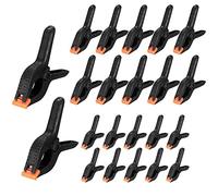 Vwoqiy 22 Pcs Nylon Spring Clamps, Plastic Heavy Duty Spring Clips Quick Grip, Woodworking Backdrop Crocodile Clips Clamps for Photography Studio, Wood Working, Canvas - 2 inch&3 inch&6 inch