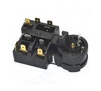 VWOUKTGB Blue 12V DC 10A Normally Open Compressor Relay, Automatic Operation, Socket Mount, Screw Connector, Refrigerator Freezer Compressor Replacement Part