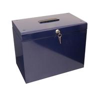 VWPEYY Modern Metal A4 Home File Box with 5 Suspension Files, 30 x 37 x 22.2 cm