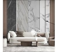 VwrxnchCoatx Custom Photo Mural 3D Stereoscopic Abstract Marble Line Pattern Decor Wallpaper Living Room Bedroom Wall Painting-100X70Cm