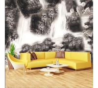 VwrxnchCoatx Custom Waterfall & Mountain Mural Wallpaper - Artistic Landscape Tv Sofa Background Wall Art Decor For Living Room-100X70Cm