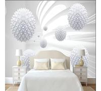 VwrxnchCoatx Photo Wallpaper 3D Spherical Geometry Space Wall Mural Living Room Office Backdrop Wall-400X280Cm