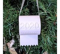 VWsiouev 2020 Christmas Ornament Toilet Paper Crisis, Christmas Toilet Roll Paper Ornament, 2020 Quarantine Christmas Tree Decoration Personalized Hanging Ornament Xmas Gift