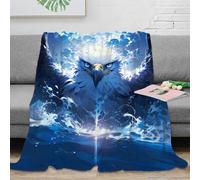 VWSXDCFVR 3D Printed Eagle soaring Blanket Microfiber Ultra Warm Soft Bedding Thermal fantasy art Bed Blanket Breathable All Season Machine Washable for Adults Kids Families 50x60inch(127x152cm)