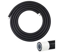 VWTNI 6AN Fuel Line, 6AN 3/8 inch PTFE Fuel Hose, 5FT Transmission/Oil Cooler Lines E85, Nylon Braided Fuel Line Hose.