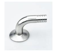 VWWJCCRO 12.7/14/16/19/25/32/38/45/51mm OD SS304 Hose Pipe Fitting 1.5" 2” Tri Clamp 50.5mm/64mm Ferrule 90 Degree Elbow(38mm x .5) Barb Fittings