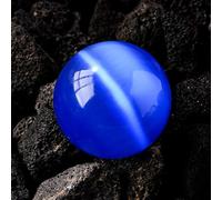 VWWJCCRO 40mm Colorful Cat Eye Crystal Ball Gemstone Stone Sphere Feng Shui for Home Decoration Photography Party Divination Wealth,A