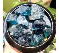 VWWJCCRO Blue Fluorite Purple Quartz Rough Raw Crystal Stones Home Decoration Rock Specimens (Color :, Size 100g (Pack))