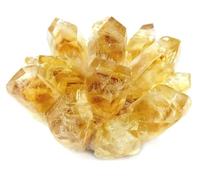 VWWJCCRO Citrine Quartz Crystal Cluster Stones Yellow for, Yoga, Home Decoration,200-300g