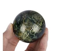 VWWJCCRO Crystal Amber mica Ball raw Stone Polished Collection Ornaments Decoration Office,70mm