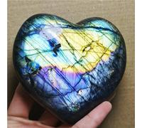 VWWJCCRO Crystal Heart Moonstone Polished Labradorite Stone (Size : 500-550g)