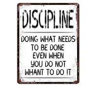 VWWJCCRO Do What Must Be Done Even When Unwilling Tin Plaque 12x8 Inch