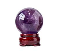 VWWJCCRO Fine Amethyst Ball Ornaments Crystal raw Stone Polished Feng Shui Home Entrance Seven-Star Array,35~40mm