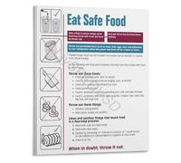 VWWJCCRO Food For Emergencies Poster A Guide To Safe Food Handling Storage And Water Purification When Disaster Strikes(Unframed,12x18inch(30x45cm))