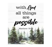 VWWJCCRO Inspirational Christian Wall-Art Poster, Faith-Based Scripture Print for Nursery, Bedroom, and Home Office Decor(Unframed,16x24inch(40x60cm))