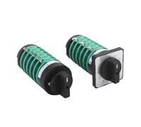 VWWJCCRO KDHC-32/6x10-6 32A Gas Shielded Welding Machine Fine-Tuning 10 Position 6 Pole Welding Machine Rotary Selector Cam Switch(32A with panel)