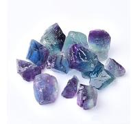 VWWJCCRO Rough Fluorite Stone Raw Crystal Rainbow Purple Stones for Tumbling