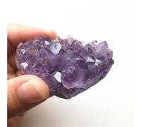 VWWJCCRO Stone 60-80g Amethyst Geode Cluster Quartz Crystal Hand Carved Heart(Size:1pcs)