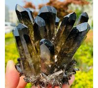 VWWJCCRO Stone Clear Tea Crystal Topaz Cluster Sample (240-270g)