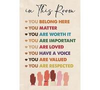 VWWJCCRO Unity in Diversity Wall-Art - Colorful Motivational Poster for Home, Classroom or Corporate Office Decor, Promoting Inclusion and Social(Framed,12x18inch(30x45cm))