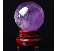 VWWJCCRO Uruguayan Amethyst Ball Ornaments Pure ore Crystal Seven Star Array Home Porch Decoration Newlyweds Gift,50mm