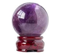 VWWJCCRO Uruguayan Amethyst Ball Ornaments, Stone Polished Seven-Star Array Feng Shui Home Decoration,Purple-50~55mm