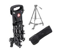 VX-600 Foldable Tripod Dolly with 3 Locking Track Wheels Pulley,Adjustable Leg Mount and Storage Bag,Compatible with Most Tripods, Light Stand for Cameras Camcorder Photography