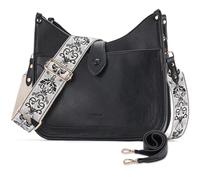 VX VONXURY Crossbody Purse for Women Elegant Shoulder Bag with 2 Adjustable Straps Vegan PU Leather Trendy Handbag with Zipper and Buckle Closure for Travel Work Daily