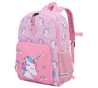 VX VONXURY Kids Backpack, 12.3L Lightweight Water-resistant Toddler Backpack for Girls Age 3-8, Cute Preschool School Bag with Chest Strap, Fits A4 Books (Unicorn)