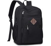 VX VONXURY Kids Backpack, Classical Middle School Bookbag, Lightweight Water Resistant Daypack for Teens Boys Girls (Black)