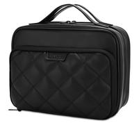 VX VONXURY Pencil Case, Large Capacity Pencil Pouch Portable Cosmetic Bag with 2 Detachable Layers 54 Slots Multiple Pen Organized for School Office College,Black