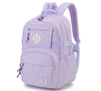 VX VONXURY School Backpack,Classical Basic Large Capacity Casual Backpack For Travel, Water Resistant Bookbag for Teens Boys Girls, Purple