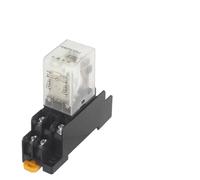 VXAXPOHZA 5PCS HH62P Coil Power Relay LY2NJ DPDT 8Pin Miniature Relay with Socket Base DC12V DC24V AC110V AC220V 10A JQX-13F Series(DC (5Pcs),24V with Base)