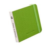Vxcbad Art Creation Sketchbook, 12 x 12 cm Square Watercolour Paper, 50% Cotton, 30 Sheets, 60 Pages, Suitable for Travelling